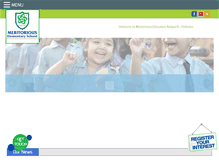 Tablet Screenshot of meritoriousschool.com